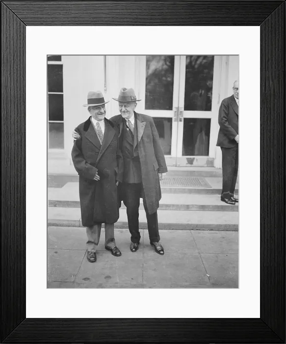 Framed Print : Carter Glass Conversing with William H. Woodin Framed Print : Carter Glass Conversing with William H. Woodin