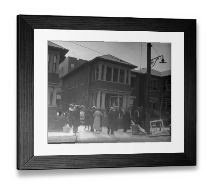 Framed Print : Home of Dry Agent Bombed