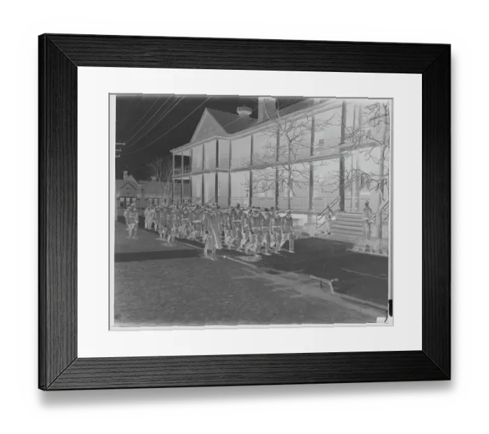 Framed Print : Forest Army Recruits Being Taught to March Framed Print : Forest Army Recruits Being Taught to March