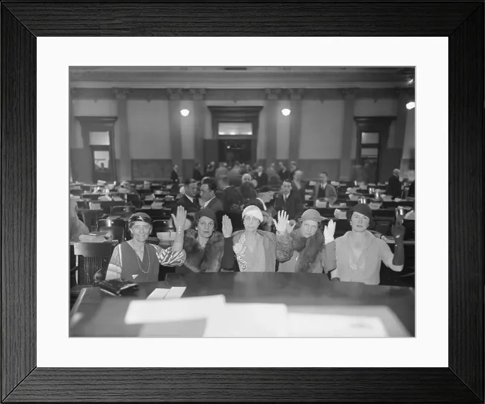 Framed Print : Women Delegates Taking Pledge Framed Print : Women Delegates Taking Pledge