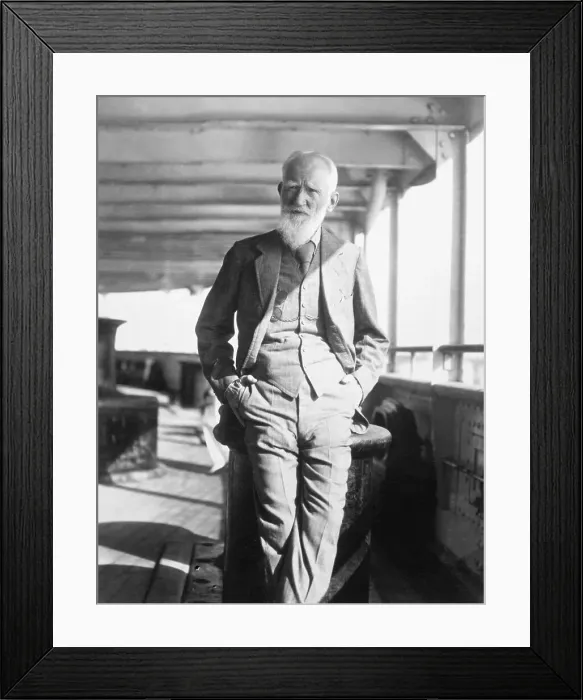 Framed Print : George Bernard Shaw Strolling Framed Print : George Bernard Shaw Strolling