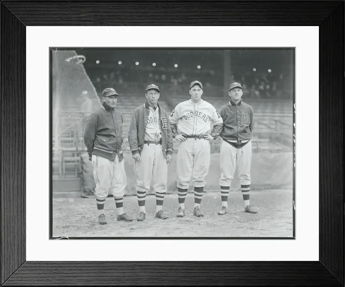 Framed Print : Brooklyn Dodgers Pitching Staff