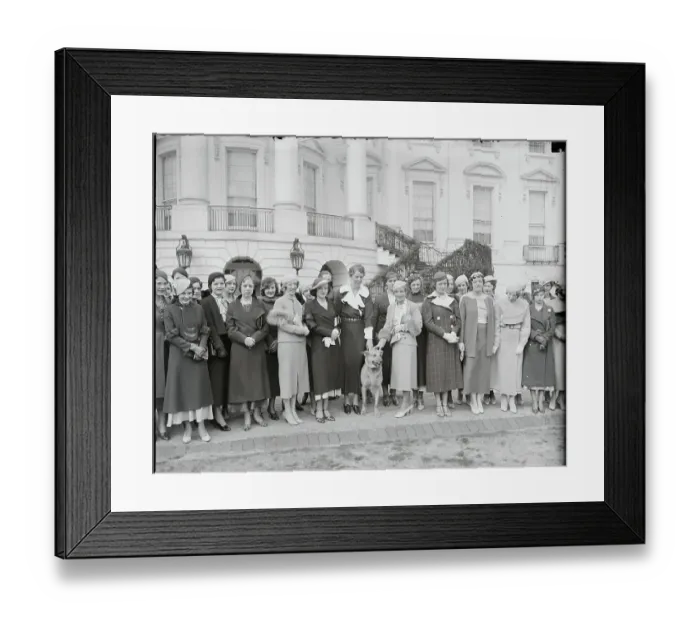 Framed Print : Eleanor Roosevelt with Guests Framed Print : Eleanor Roosevelt with Guests