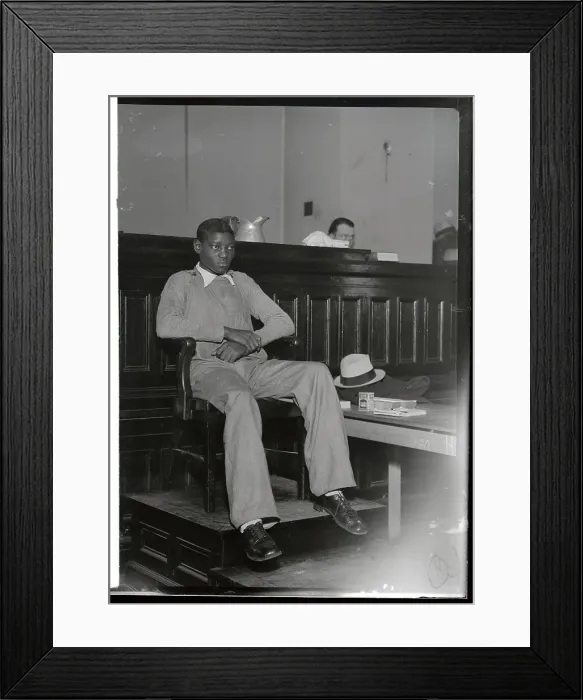 Framed Print : Heywood Patterson Sitting on the Stand Framed Print : Heywood Patterson Sitting on the Stand