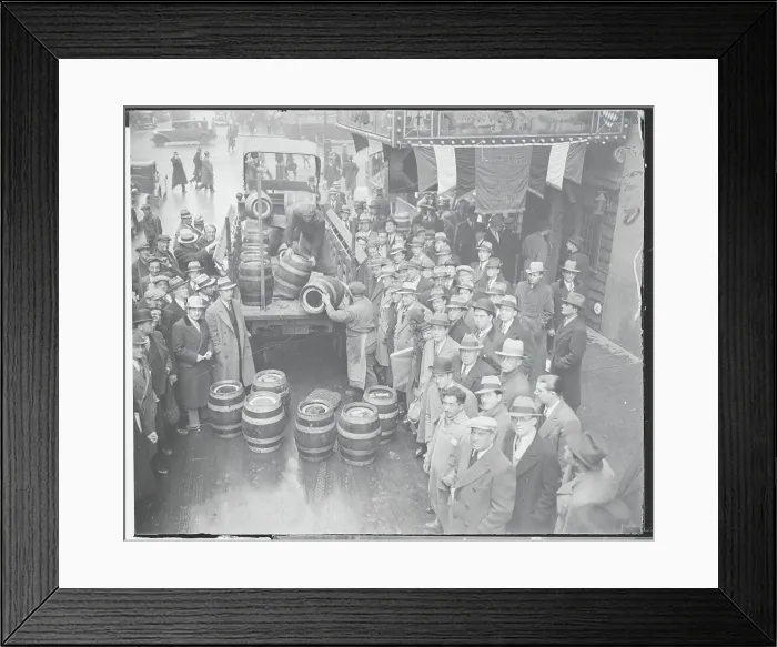 Framed Print : Unloading Beer at Restaurant Framed Print : Unloading Beer at Restaurant