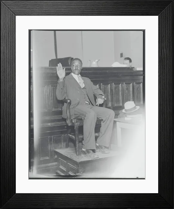 Framed Print : Percy Ricks Testifying Framed Print : Percy Ricks Testifying