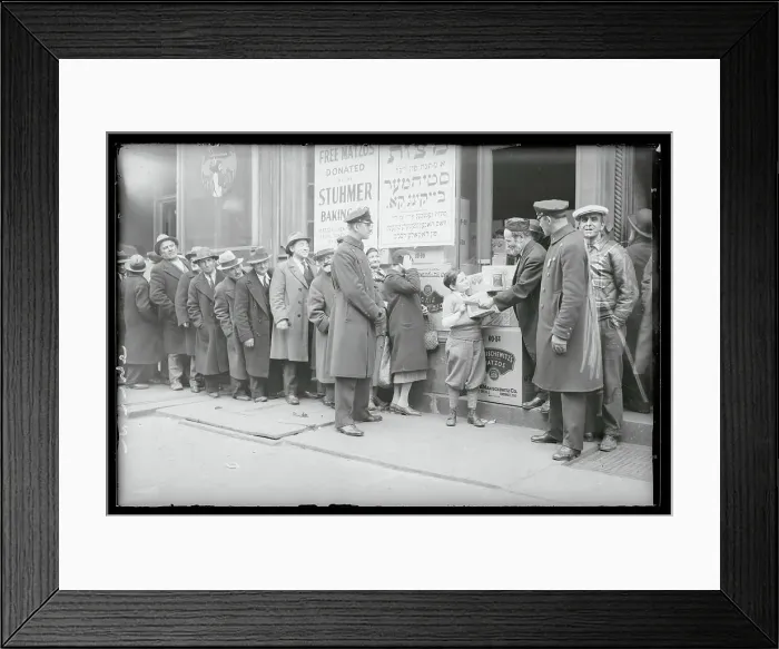 Framed Print : Rabbi Giving Matzohs Framed Print : Rabbi Giving Matzohs