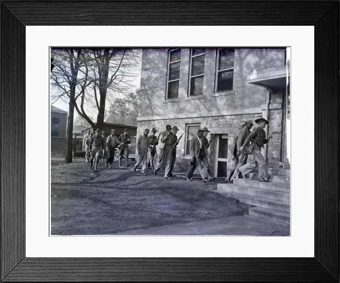 Framed Print : National Guard And Scottsboro Defendants Framed Print : National Guard And Scottsboro Defendants