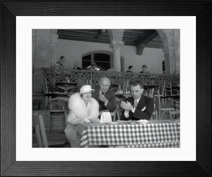 Framed Print : Cecil B. Demille and Friends at Racetrack Framed Print : Cecil B. Demille and Friends at Racetrack