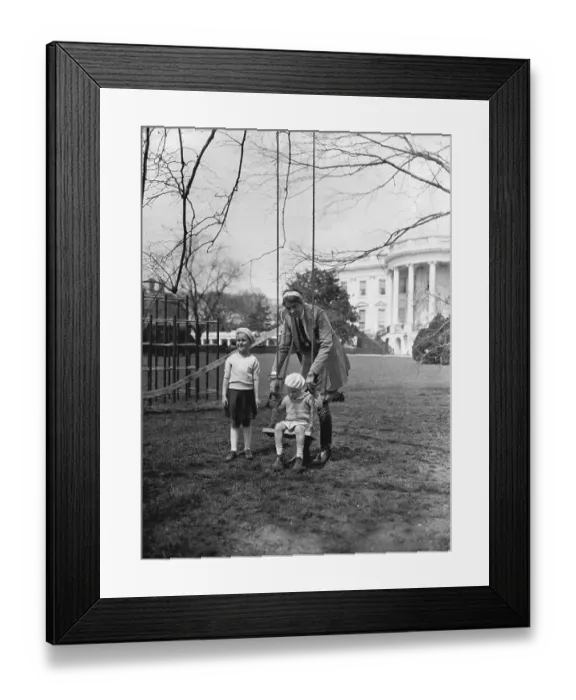 Framed Print : Eleanor Roosevelt & Grandkids On Lawn Framed Print : Eleanor Roosevelt & Grandkids On Lawn
