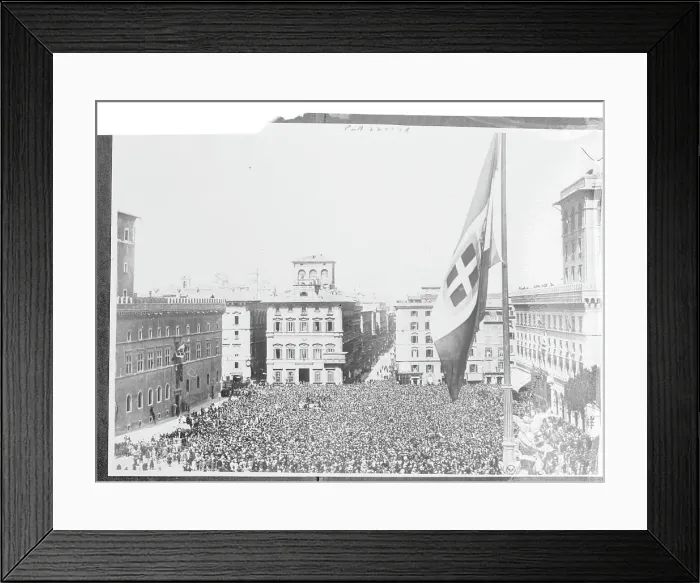 Framed Print : Romans Celebrate 14 Years of Fascism