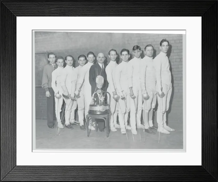 Framed Print : New York University Fencing Team Framed Print : New York University Fencing Team