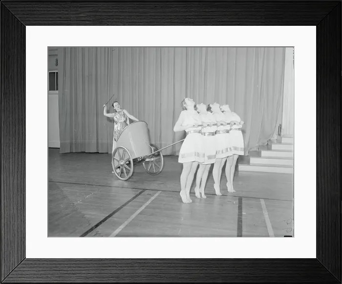 Framed Print : College Girls Rehearsing for Greek Games Framed Print : College Girls Rehearsing for Greek Games