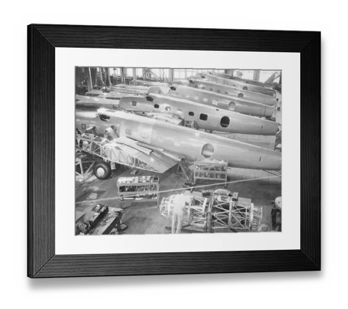 Framed Print : Boeing Assembly Floor