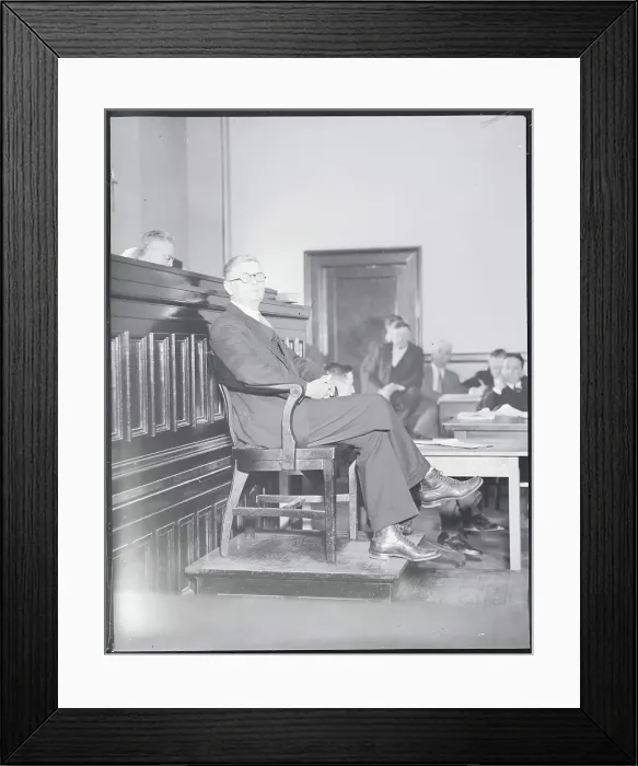 Framed Print : W.H. Hill Testifying Framed Print : W.H. Hill Testifying
