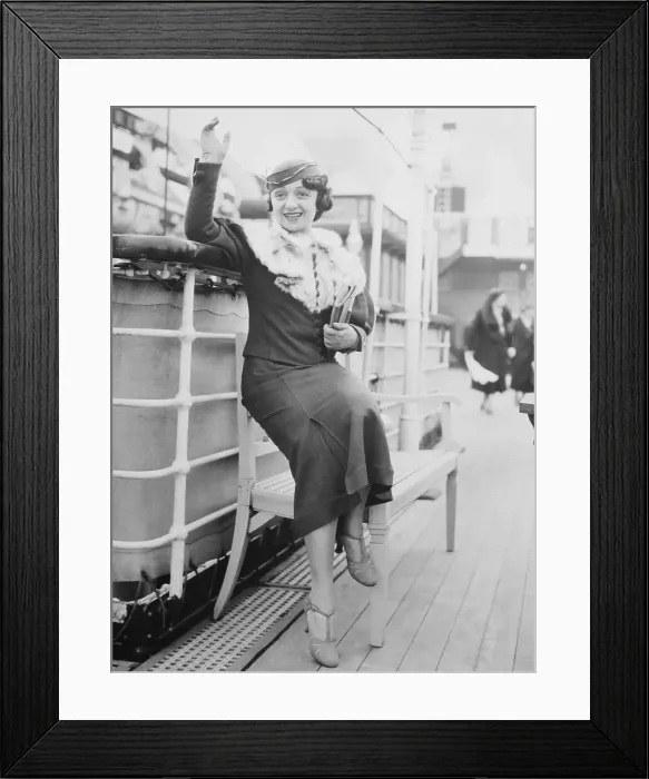 Framed Print : Molly Picon Waving Goodbye Framed Print : Molly Picon Waving Goodbye