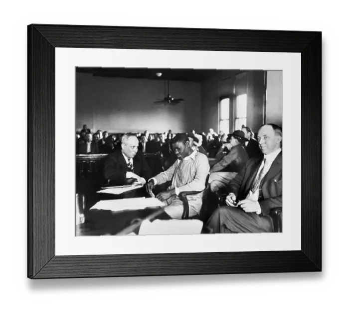 Framed Print : Samuel Liebowitz with Heywood Patterson