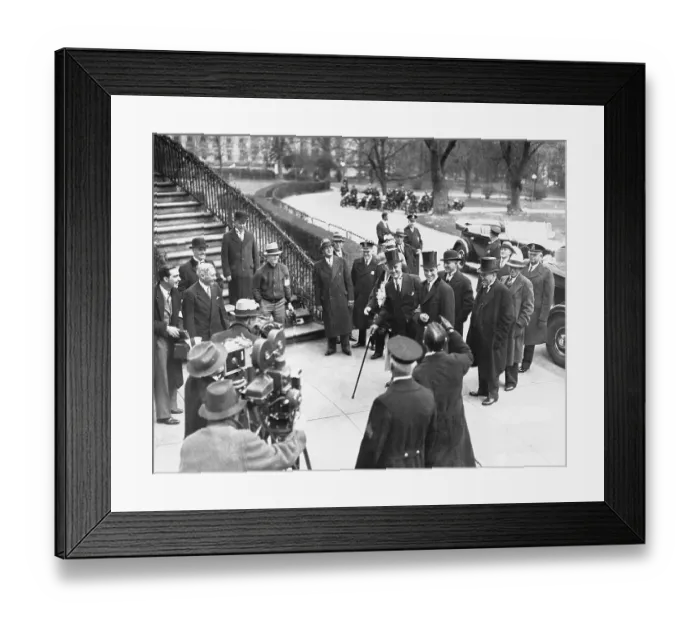 Framed Print : Roosevelts Arrive at White House Framed Print : Roosevelts Arrive at White House
