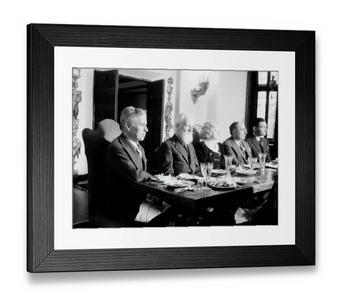 Framed Print : George Bernard Shaw at Luncheon With Celebrities Framed Print : George Bernard Shaw at Luncheon With Celebrities