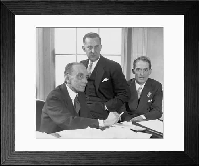 Framed Print : Louis Howe, Stephen Early and Marvin McIntyre Framed Print : Louis Howe, Stephen Early and Marvin McIntyre