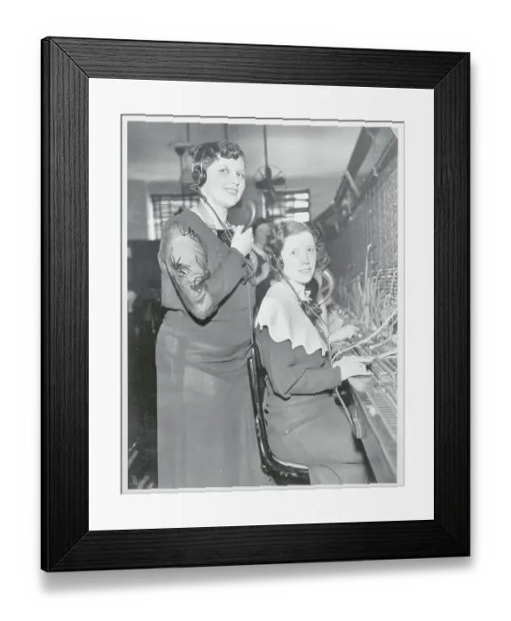 Framed Print : Hazel Boyd and Miss Welsh Framed Print : Hazel Boyd and Miss Welsh