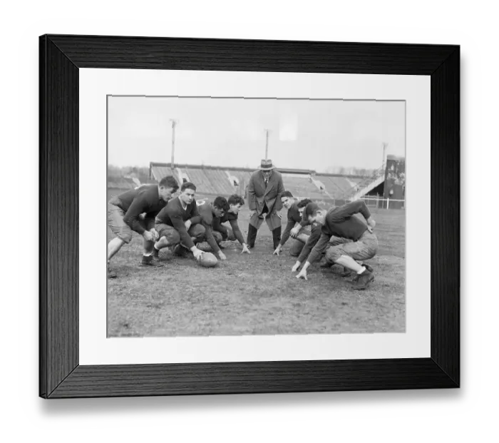 Framed Print : Pop Warner Coaching Football Team Framed Print : Pop Warner Coaching Football Team