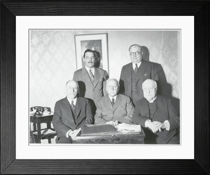 Framed Print : Committee Members Posing Framed Print : Committee Members Posing