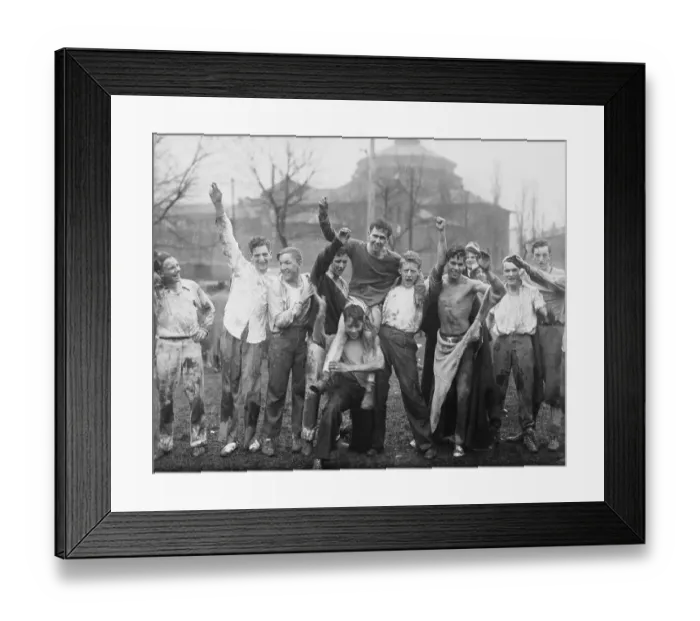 Framed Print : College Students Celebrating Victory Framed Print : College Students Celebrating Victory