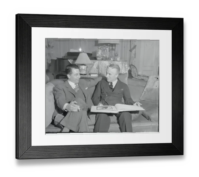 Framed Print : Charlie Chaplin Looking Through Art Book Framed Print : Charlie Chaplin Looking Through Art Book