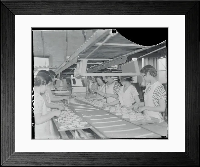Framed Print : Women Making Pretzels Framed Print : Women Making Pretzels
