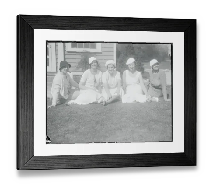 Framed Print : Portrait of Noted Female Golfers Framed Print : Portrait of Noted Female Golfers
