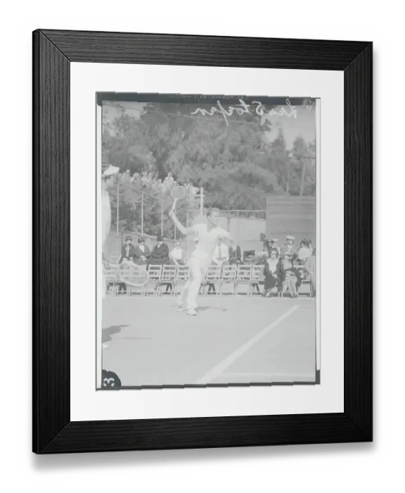 Framed Print : Leo Stoefen in Tennis Action Framed Print : Leo Stoefen in Tennis Action