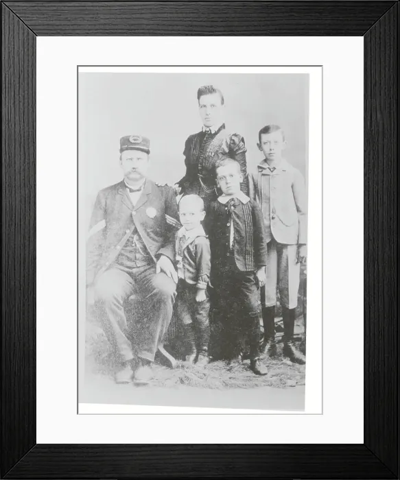 Framed Print : Actor Wallace Beery Posing with His Family Framed Print : Actor Wallace Beery Posing with His Family