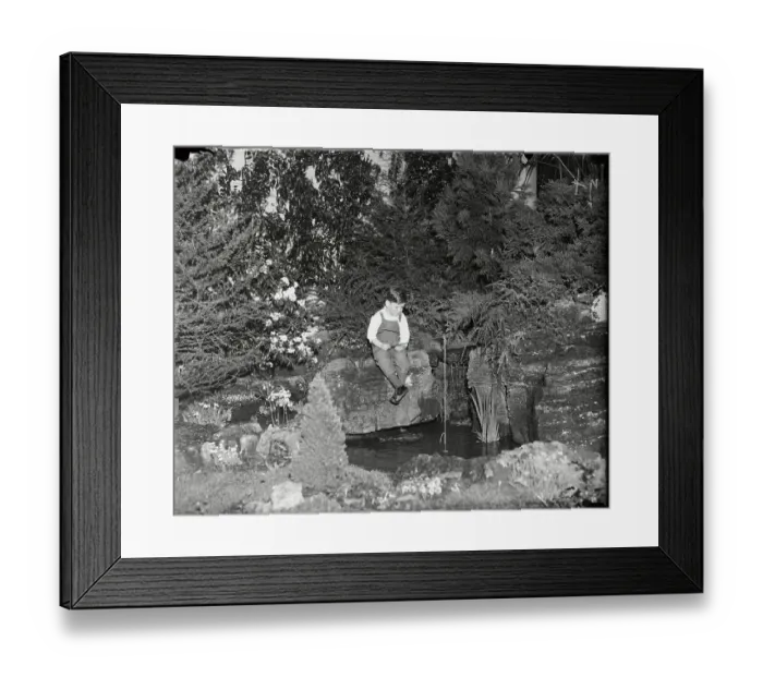 Framed Print : Little Boy Fishing Framed Print : Little Boy Fishing
