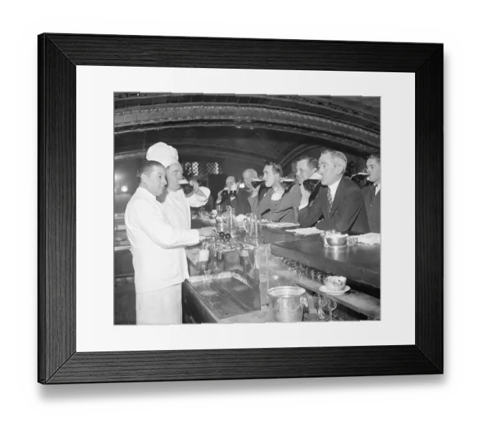 Framed Print : Bar Customers Drinking Beer Framed Print : Bar Customers Drinking Beer