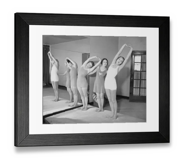 Framed Print : Debutantes Exercising