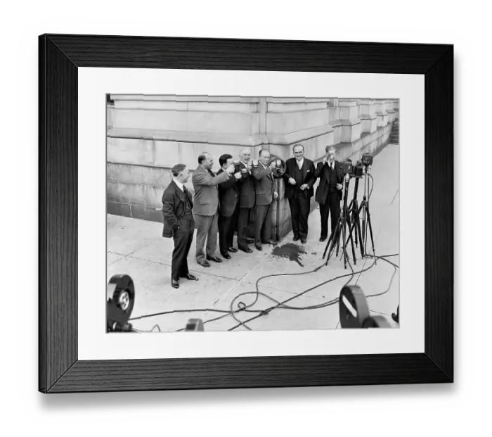 Framed Print : Congressmen Drinking Beer to Support Prohibition Repeal Framed Print : Congressmen Drinking Beer to Support Prohibition Repeal