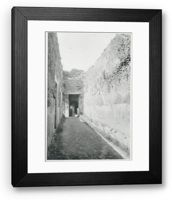 Framed Print : Excavated Corridor at Pompeii