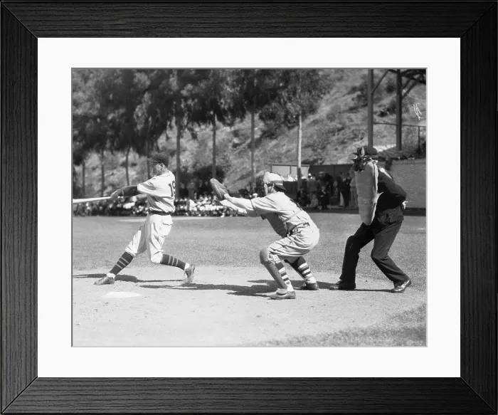 Framed Print : Baseball Action with Harry Taylor Framed Print : Baseball Action with Harry Taylor
