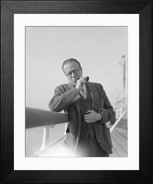 Framed Print : Christopher Morley Smoking Pipe Framed Print : Christopher Morley Smoking Pipe