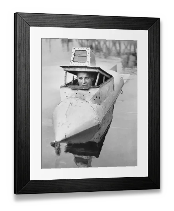 Framed Print : James Bolar Riding in Submarine Framed Print : James Bolar Riding in Submarine