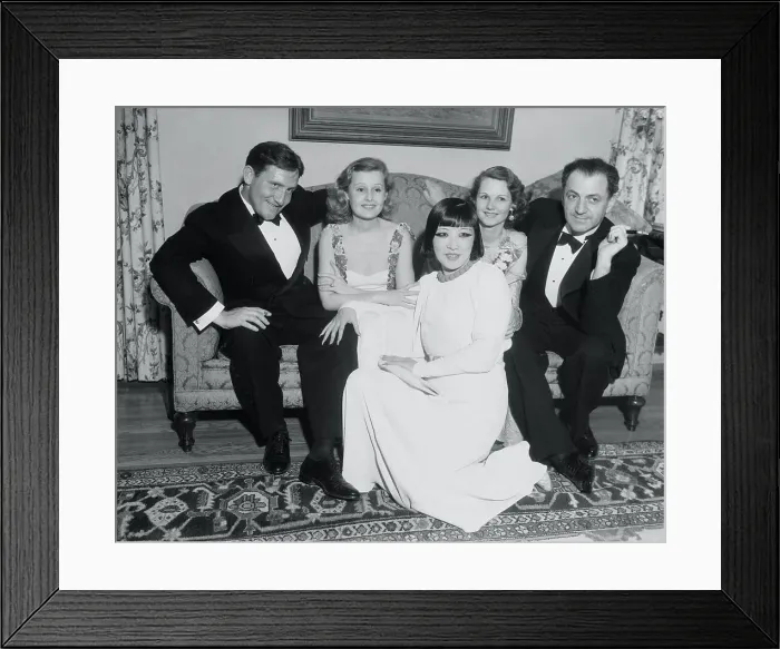 Framed Print : Spencer Tracy with Friends Framed Print : Spencer Tracy with Friends