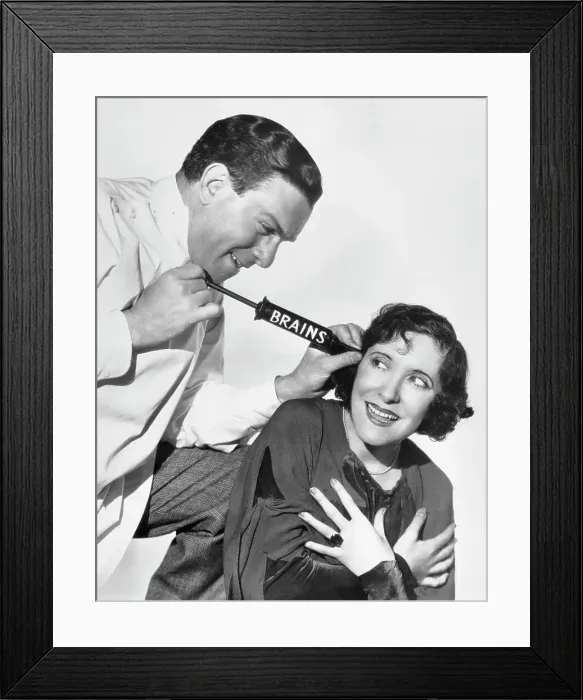 Framed Print : Gracie Allen and George Burns in Comedy Routine