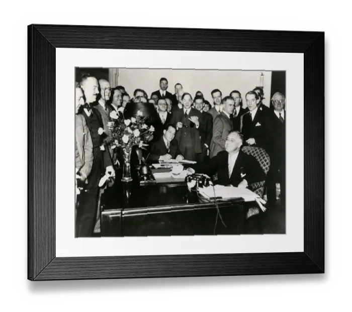 Framed Print : President Franklin D. Roosevelt's First Press Conference