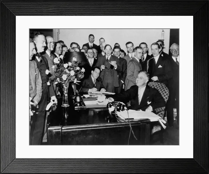 Framed Print : President Franklin D. Roosevelt's First Press Conference Framed Print : President Franklin D. Roosevelt's First Press Conference