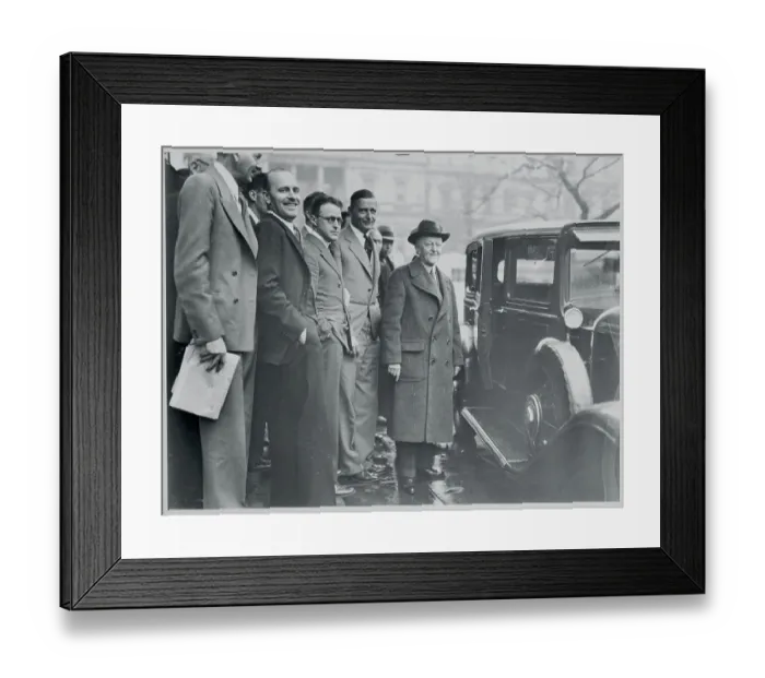 Framed Print : Secretary of Treasury Woodin Leaving White House Framed Print : Secretary of Treasury Woodin Leaving White House