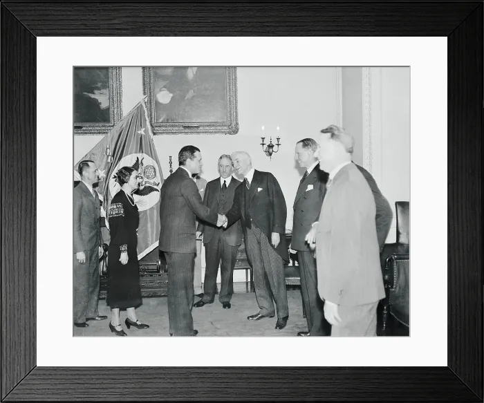 Framed Print : Henry Stimson Preparing to Leave Framed Print : Henry Stimson Preparing to Leave