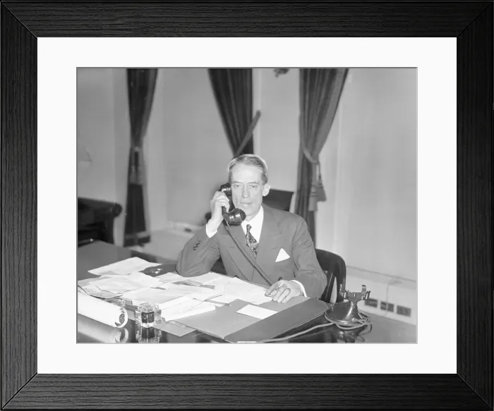 Framed Print : Presidential Secretary Marvin McIntyre at His Desk Framed Print : Presidential Secretary Marvin McIntyre at His Desk