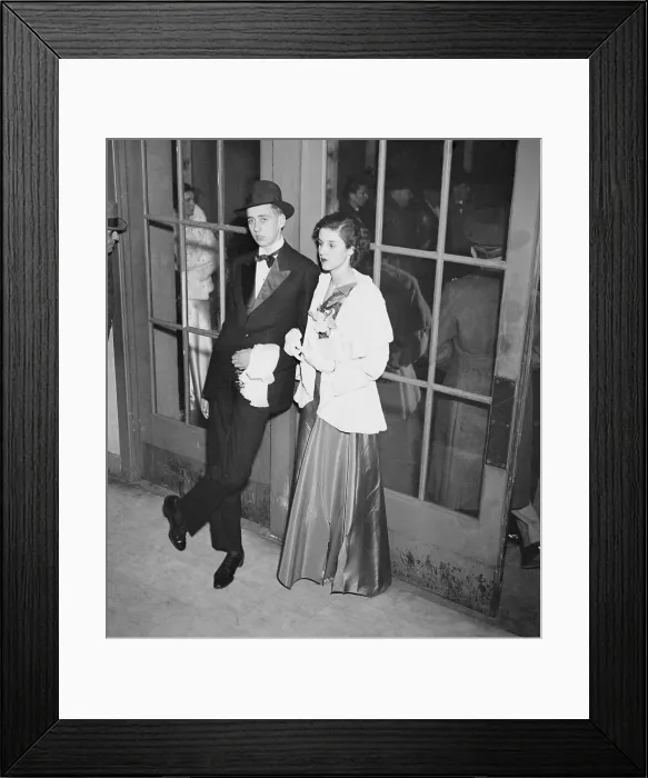 Framed Print : Franklin D. Roosevelt Jr. and Barbara Cushing Posing in Formal Attire Framed Print : Franklin D. Roosevelt Jr. and Barbara Cushing Posing in Formal Attire