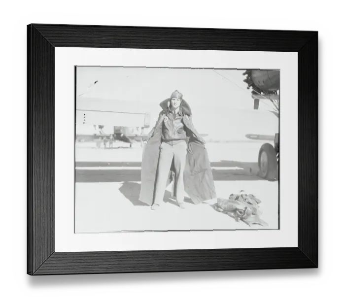 Framed Print : Pilot Posing in His New Flying Suit Framed Print : Pilot Posing in His New Flying Suit
